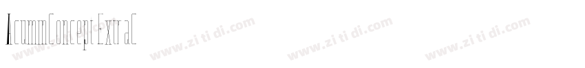 AcuminConcept ExtraC字体转换